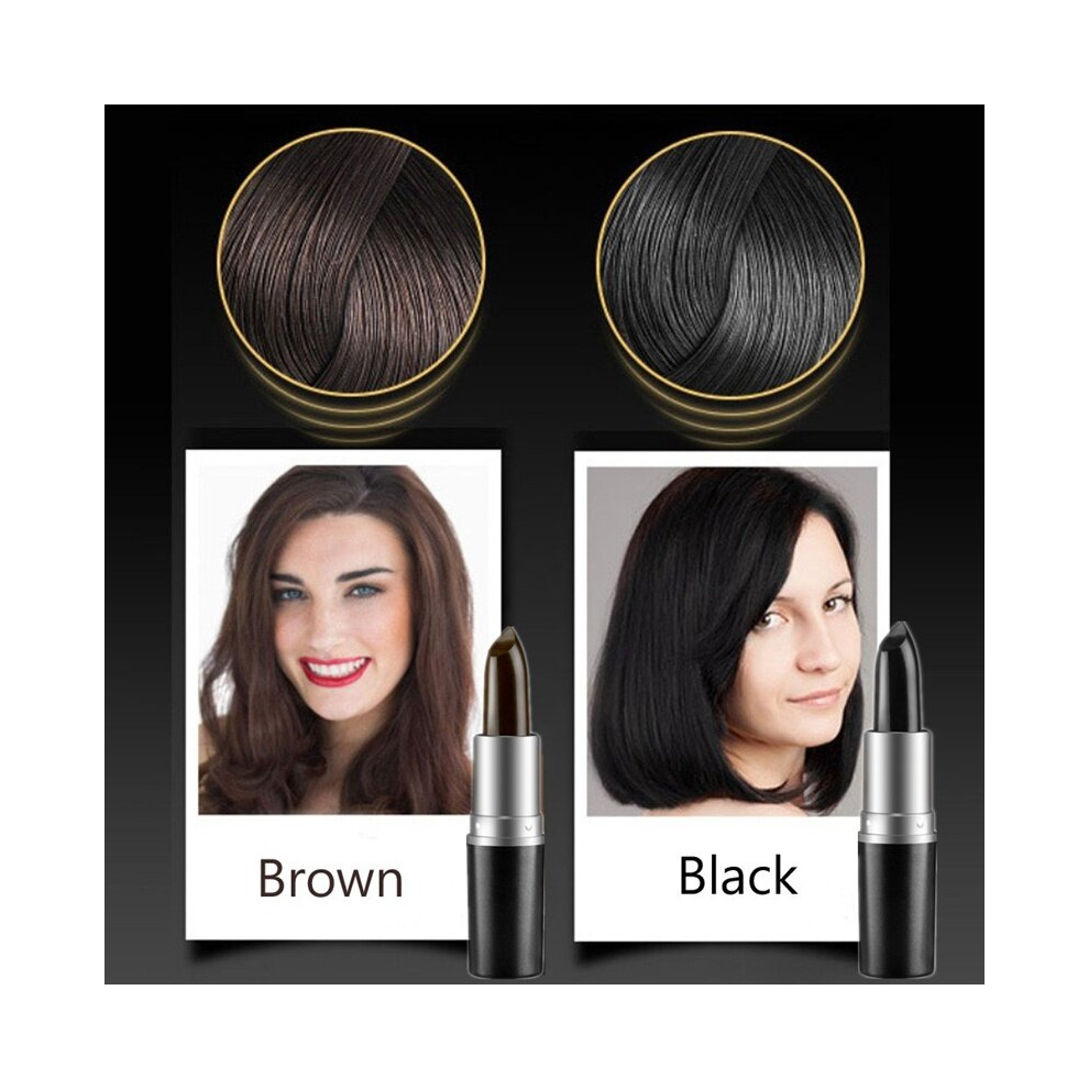 Brown Disposable Hair Stick Hair Dye Pen Temporary Hair Dye Mascara Hair Dyeing Stick