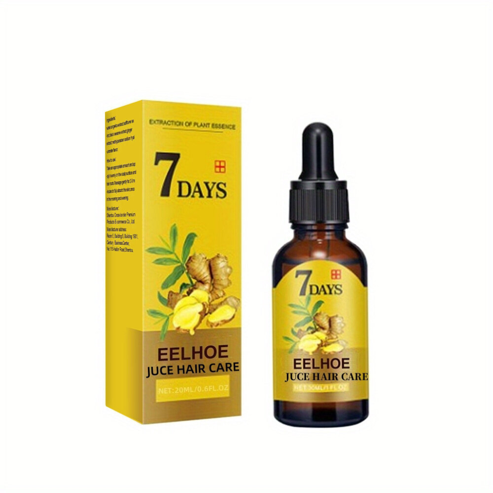 Multicoloured 20Ml Ginger Hair Serum Strengthens Roots Revitalizes Hair Health Penetrates To Tip 20Ml