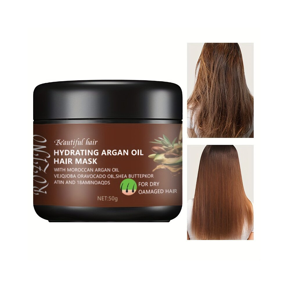 Multicoloured Hydrating Argan Hair Mask Cream Healthy Hair Penetrates Root To Tip Revitalizes Hair