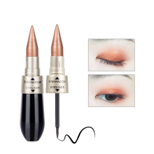 Waterproof 2 in 1 Eyeliner & Eyeshadow Pencil Long Lasting Fast Drying Glitter Eyeshadow & Eyeliner Pen for Natural Eye Makeup
