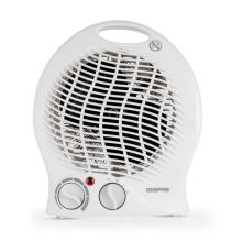 Portable Fan Heater 1500W Adjustable Thermostat, 2 Heat Settings