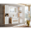 Bathroom Vanity Unit 600mm Wall Drawer Cabinet White Gloss Oak Arub 9