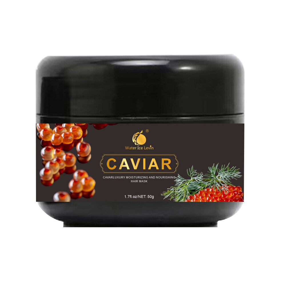 Multicoloured 50G 2Pcs Caviar Hair Mask Repairs Damaged Hair During Perm Dyeing Hair Smoothes Hair Moisturizes Hair Hair Care Conditioner For Daily Use