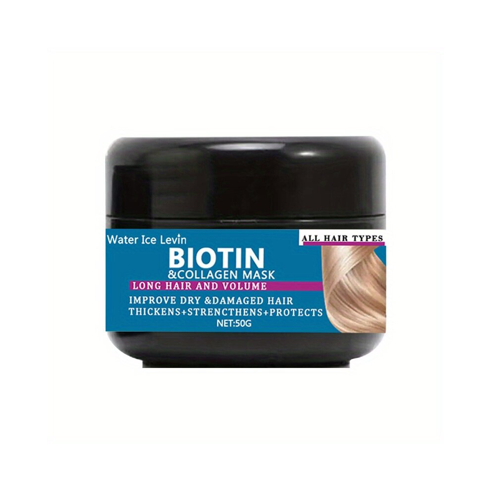 Multicoloured 1Pcs 2Pcs Biotin Collagen Mask Functional Conditioner Healthy Hair Penetrates Root To Tip