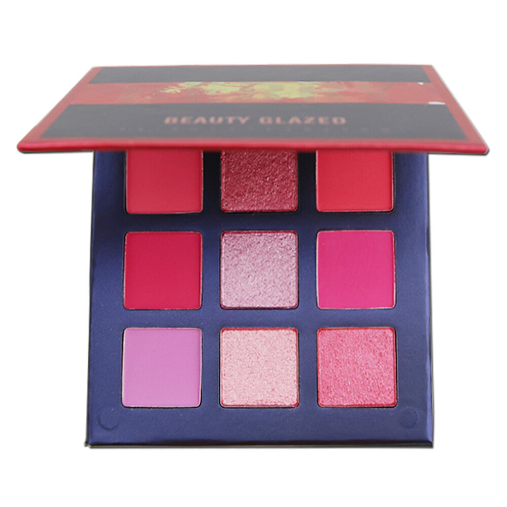 Multicoloured Avocado Mint 9 Eyeshadow Palette Matte & Pearly Eyeshadow Powder For Portable And Long Lasting Eye Makeup
