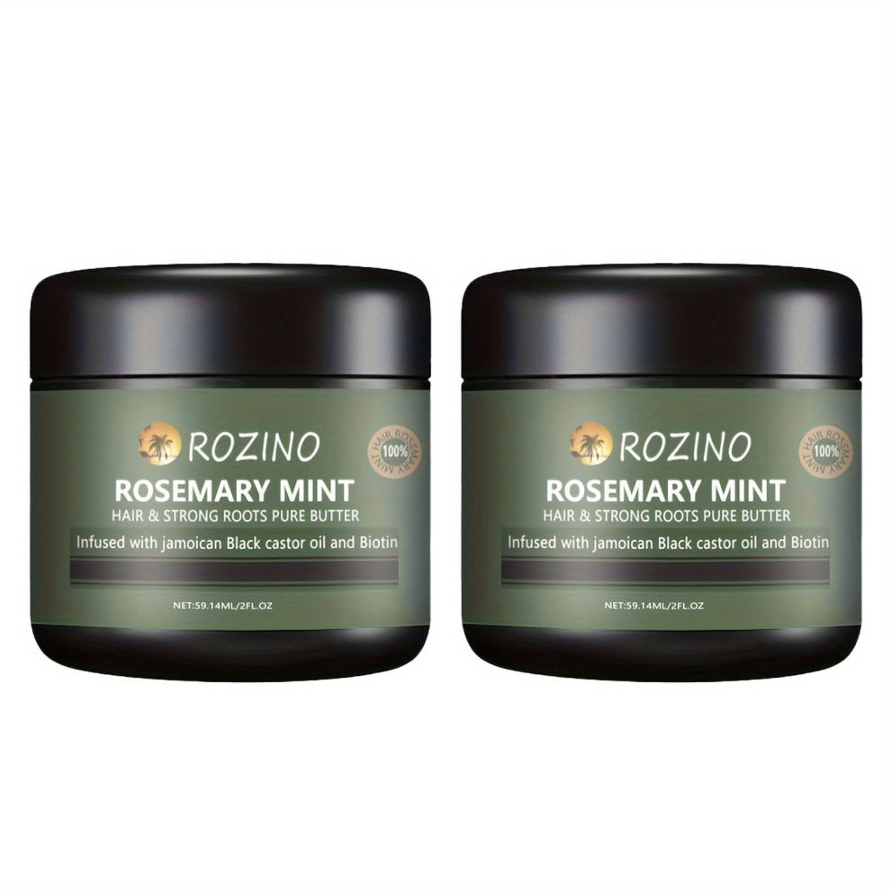 2pcs Rosemary Mint Hair Mask Smoothing Hair Conditioner Protein Care Cream For Repairing Damaged Dry Hair