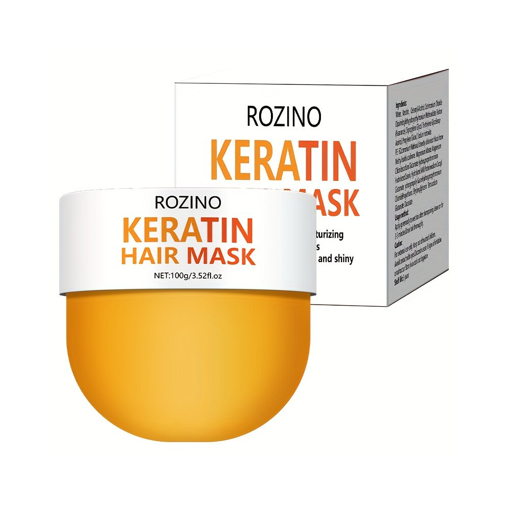 Multicoloured 100G Keratin Hair Mask Deep Smooth Hair Care Hair Mask Revitalizes Hair Healthy Hair Penetrates Root To Tip