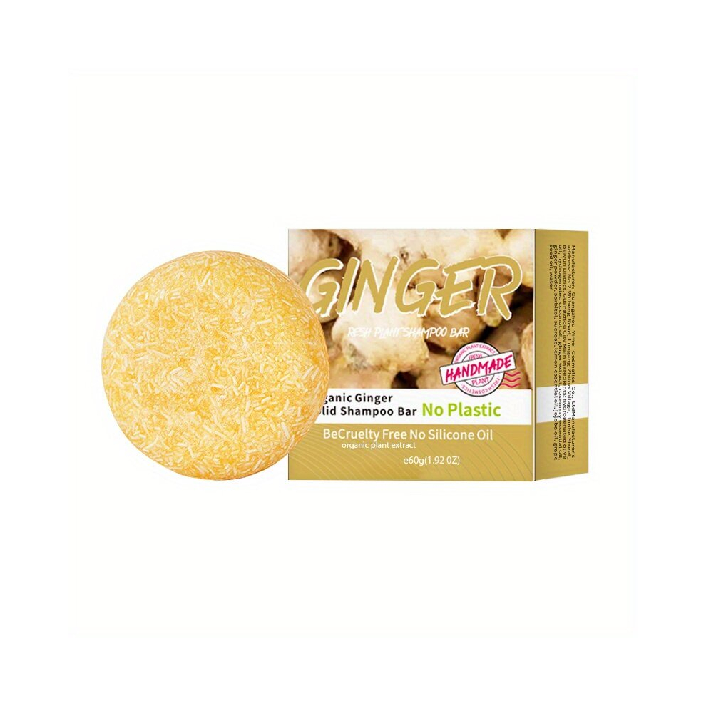 1pcs Ginger Shampoo Soap Hair Cleaning And Care Porducts Strengthens Hair Repairs Split Ends And Dry Hair Smooth Hair
