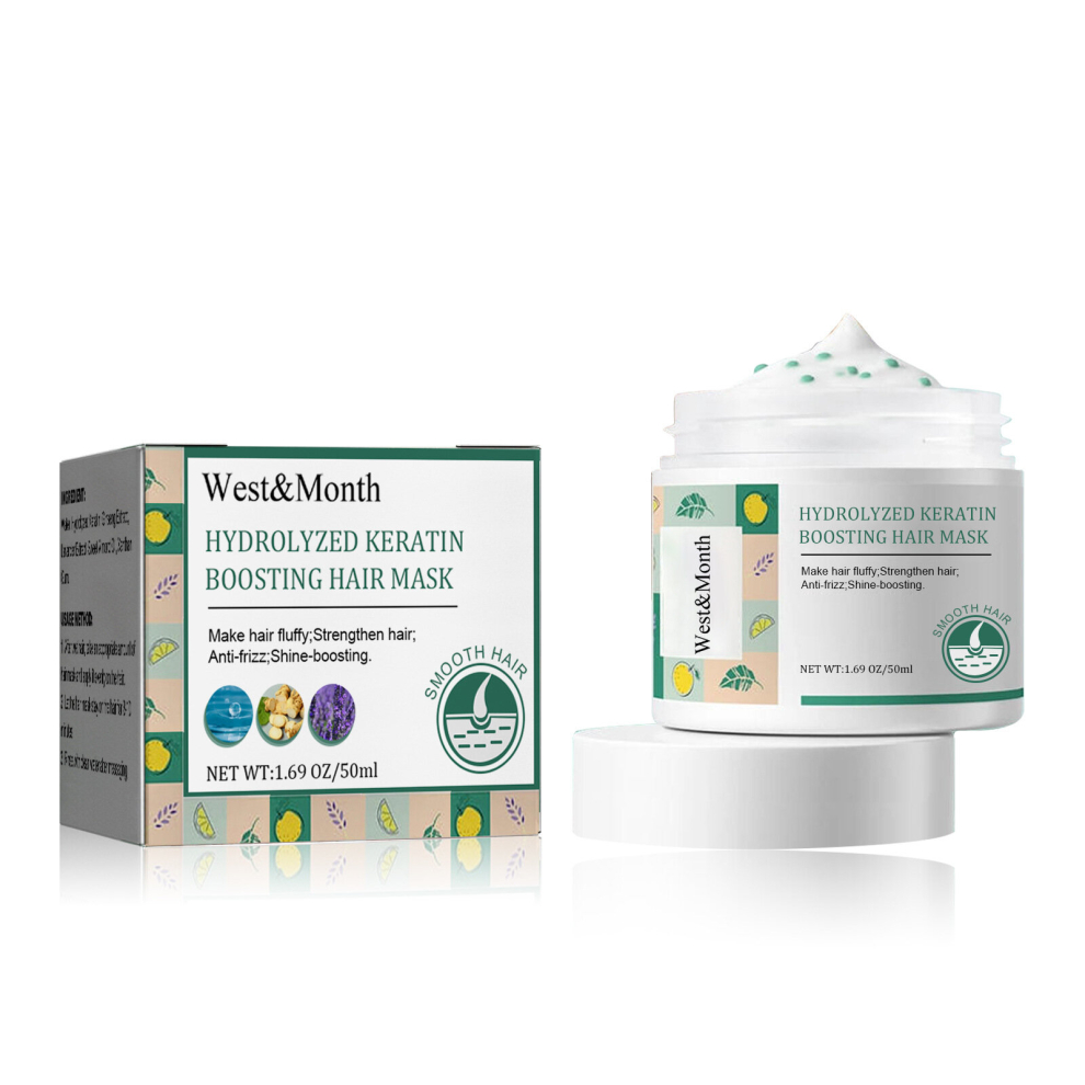 Multicoloured 100Ml Hydrolyzed Keratin Boosting Hair Mask Keratin Hair Care Mask Intensive Repair Dry Damaged Hair