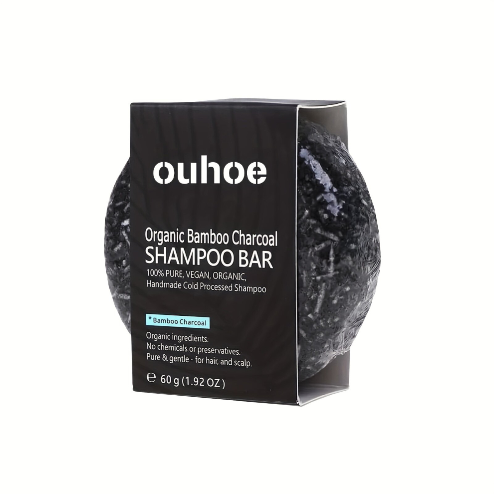 1pcs 3pcs Bamboo Charcoal Shampoo Soap Deep Cleansing Scalp Strengthens Hair Revitalizes Hair