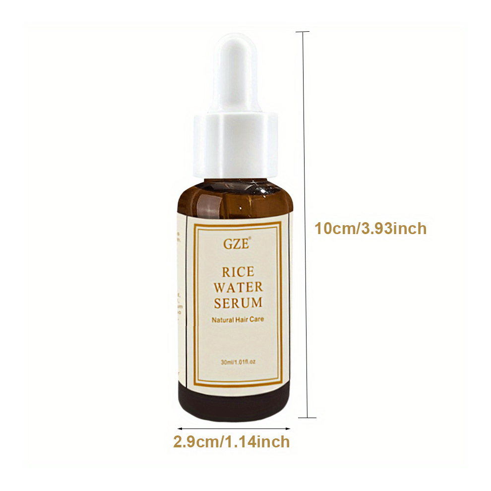 Organic Rice Water Serum For Hair Rice Water Essential Revitalize And Strengthen Hair For Men And Women