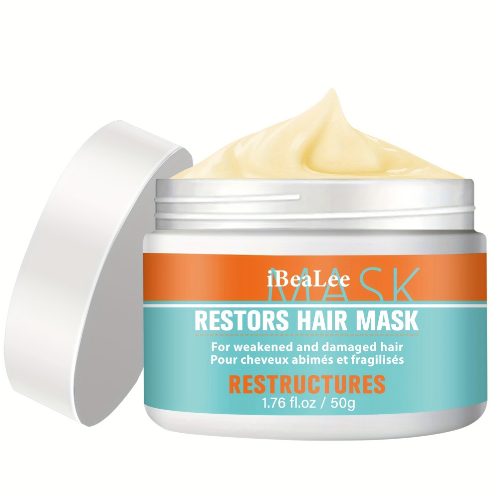 Multicoloured 50G Restores Hair Mask Hair Masque For Repairing Dry Damaged Hair Protein Hair Masque & Deep Conditioner With Keratin Building Aminos