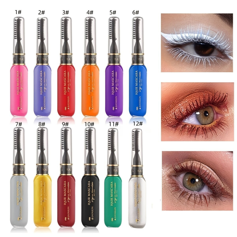 Multicoloured Halloween Disposable Hair Dye Chalk Comb Instant Hair Highlight Mascara Temporary Hair Product For Party Halloween Cosplay Use