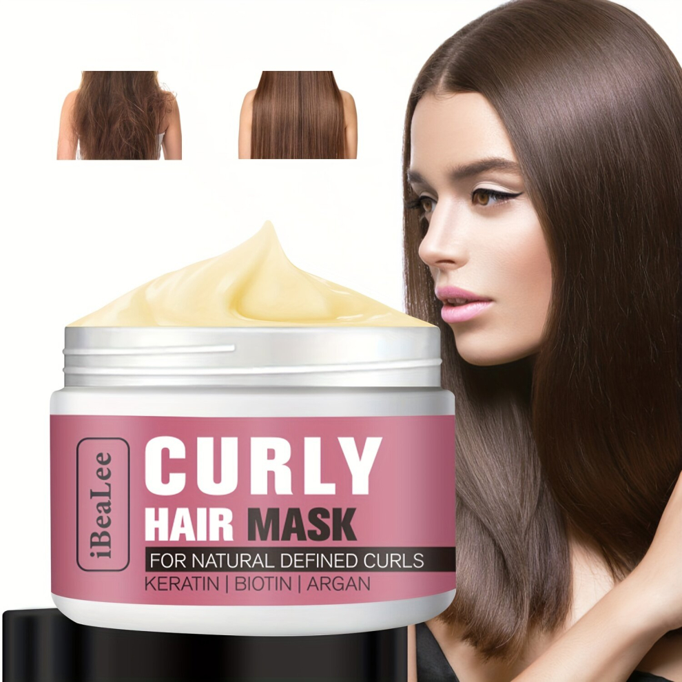 Multicoloured 50G Curly Hair Masque Coconut & Fig Hair Mask For Dry Damaged Hair With Shea Butter & Argan For Hair Repair & Hydration Deep Conditioning Mask