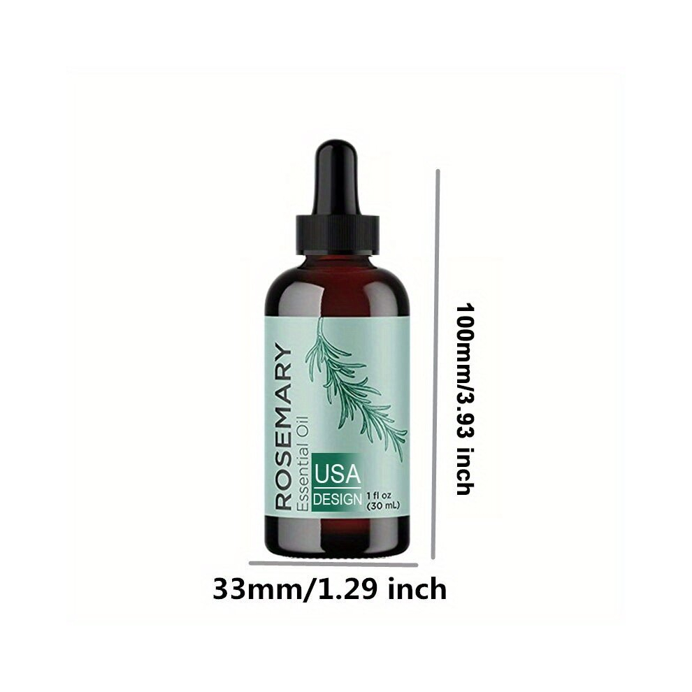 30ml Organic Rosemary Essential for Hair Skin and Nails Refreshing and Nourishing