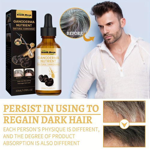 Natural Ganoderma Hair Darkening Serum Organic Ganoderma Nutrient Essence Hair Care Products 2