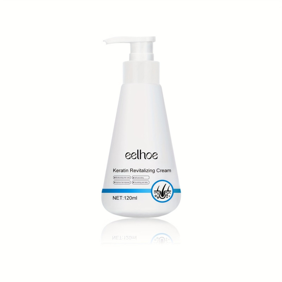 120ml Keratin Revitalizing Cream Long lasting Fragrance Smoothing Hair Repairing Damaged Dry Hair Conditioner