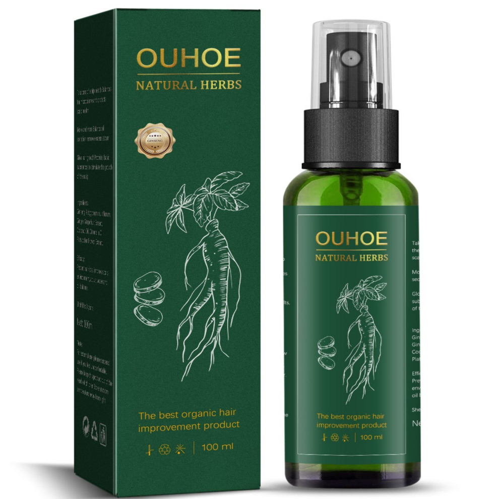 Ginseng Hair Essence Spray 100ml Repairs Split Ends Strengthens Hair And Makes Thin Hair Look Thicker