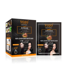 25ml 10pcs Argan Hair Shampoo 5 Minutes Quick Dye Natural Plant Hair Dye Shampoo Cream For Women Men
