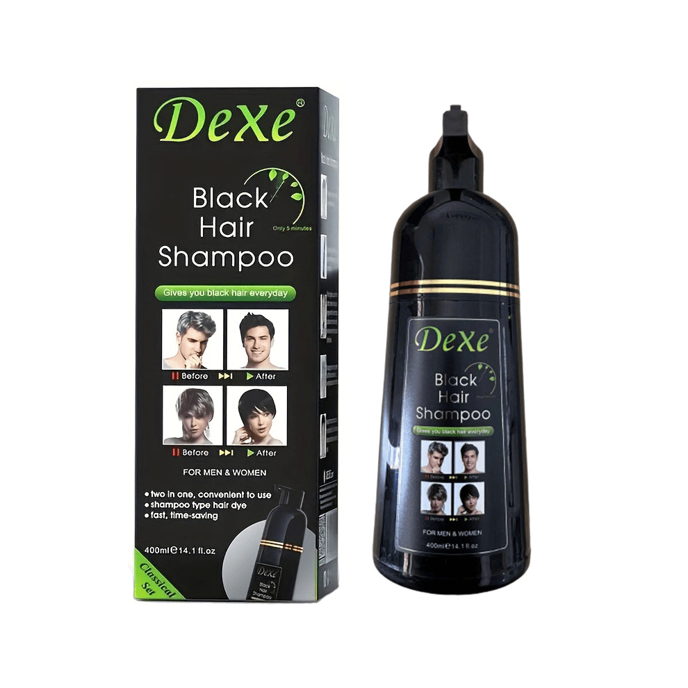 Black Instant Hair Shampoo For Natural Hair Temporary Hair Dye Shampoo For Men And Women Enhance Your Look With Long Lasting