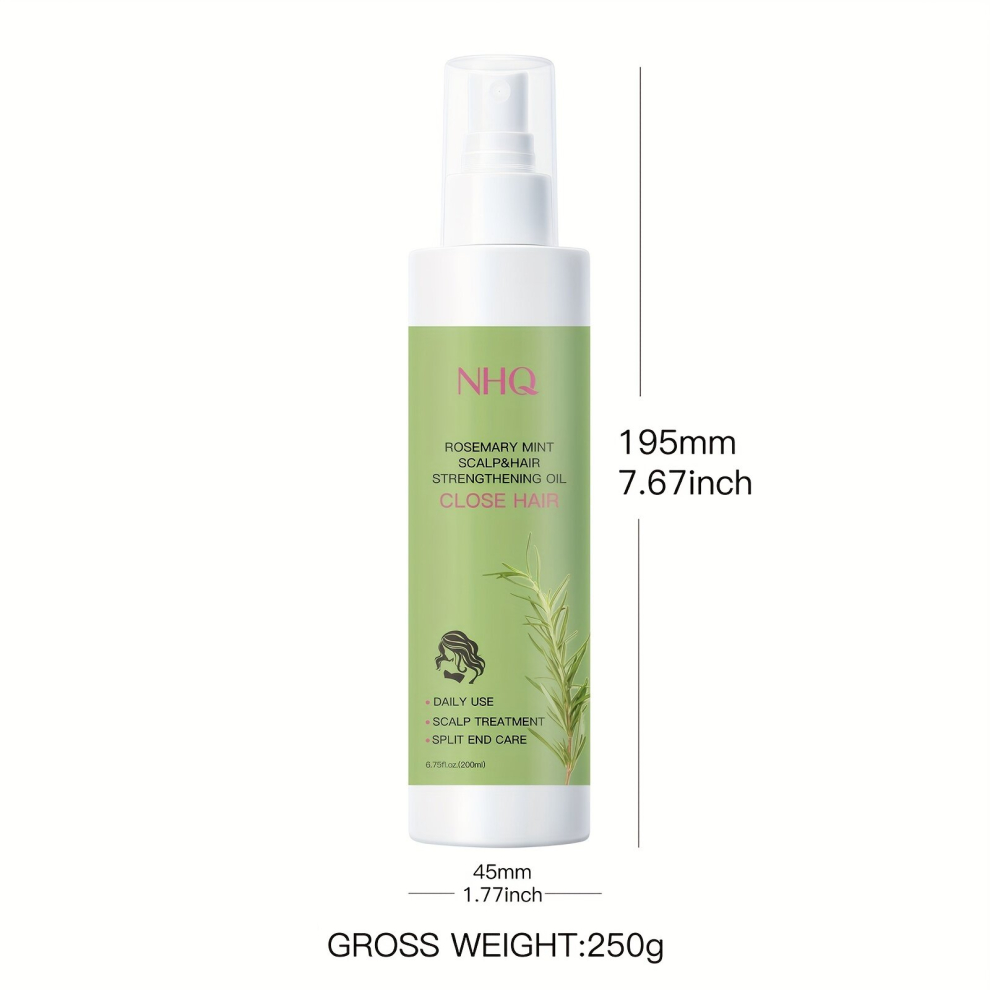 Multicoloured 200Ml Rosemary Hair Thickness Spray Deeply Moisturizes Scalp And Smoothes Hair Dense Hair Care Spray