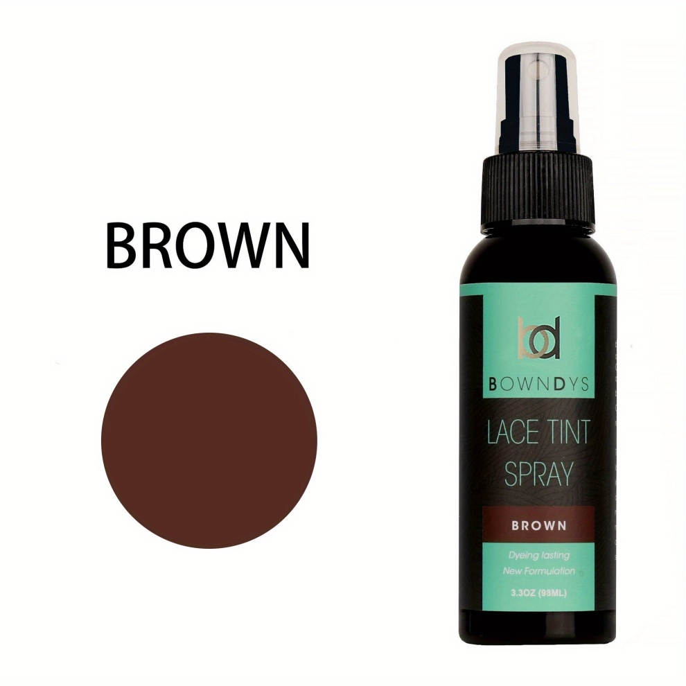 Brown Tinted Lace Spray Red Golden 3 3 Oz 98Ml Quick Dry Water Resistant No Residue Water Resistant Even Spray Matching Skin Tone 3 Differ