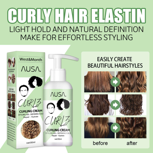 Moisturizing Curly Elastin Styling Cream for Fluffy Hair Care 1