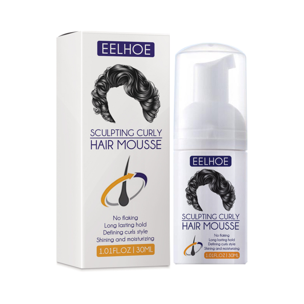 Multicoloured Curly Hair Styling Elastin Portable Hair Mousse Perfect For Dry And Frizzy Hair
