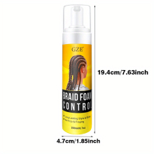 Extra Hold Braid Foam For Locs Twists And Braids Tames Frizz And Edges 4C Hair Paraben Sulfate And Petrolatum Conditioning And Shaping Styling Mousse