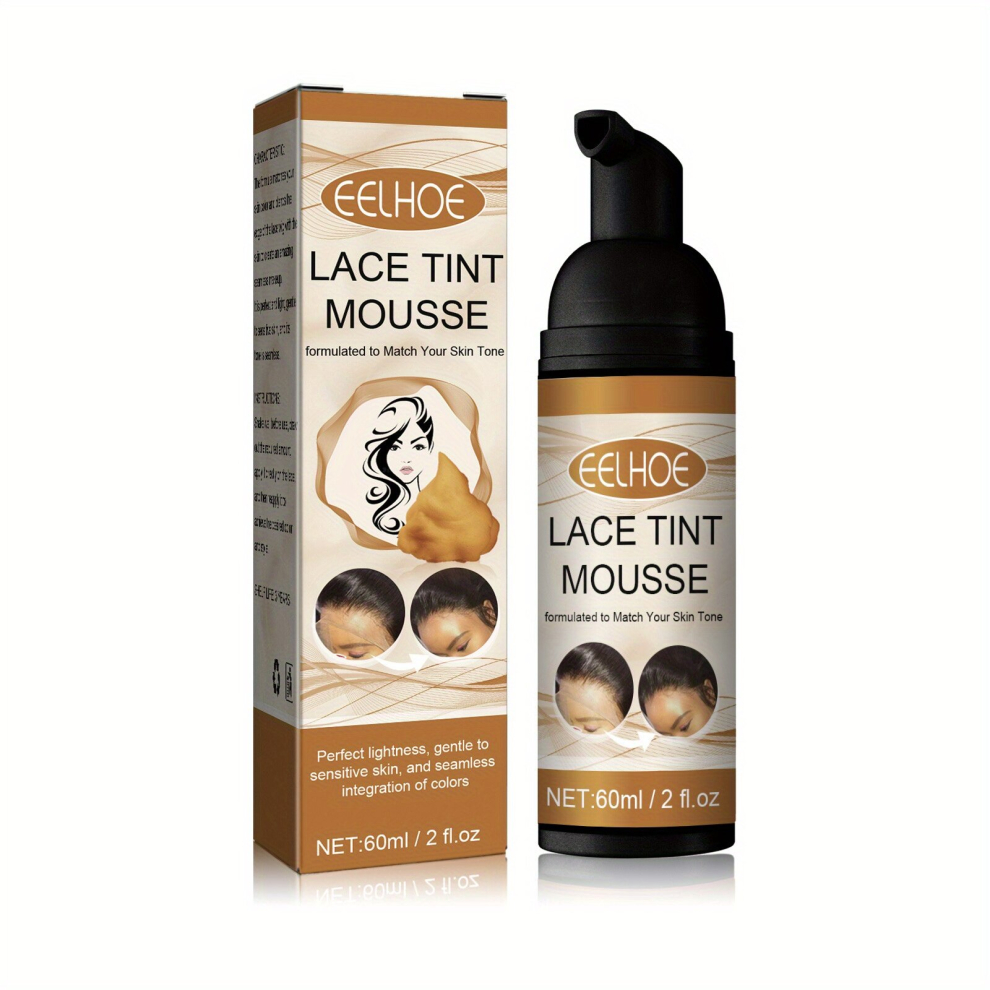 Multicoloured Lace Wig Cover Hair Dye Mousse Lace Tint Mousse Disposable Hair Dye Mousse Does Not Hurt The Hair Easy To