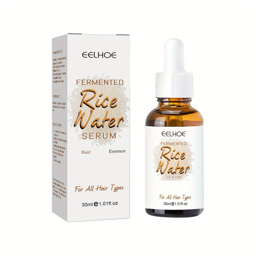 1Pcs Rice Hair Serum Nutrient Solution Removes Loose Dandruff Flakes Revitalizes Hair Repairs Split Ends Strengthens Hair