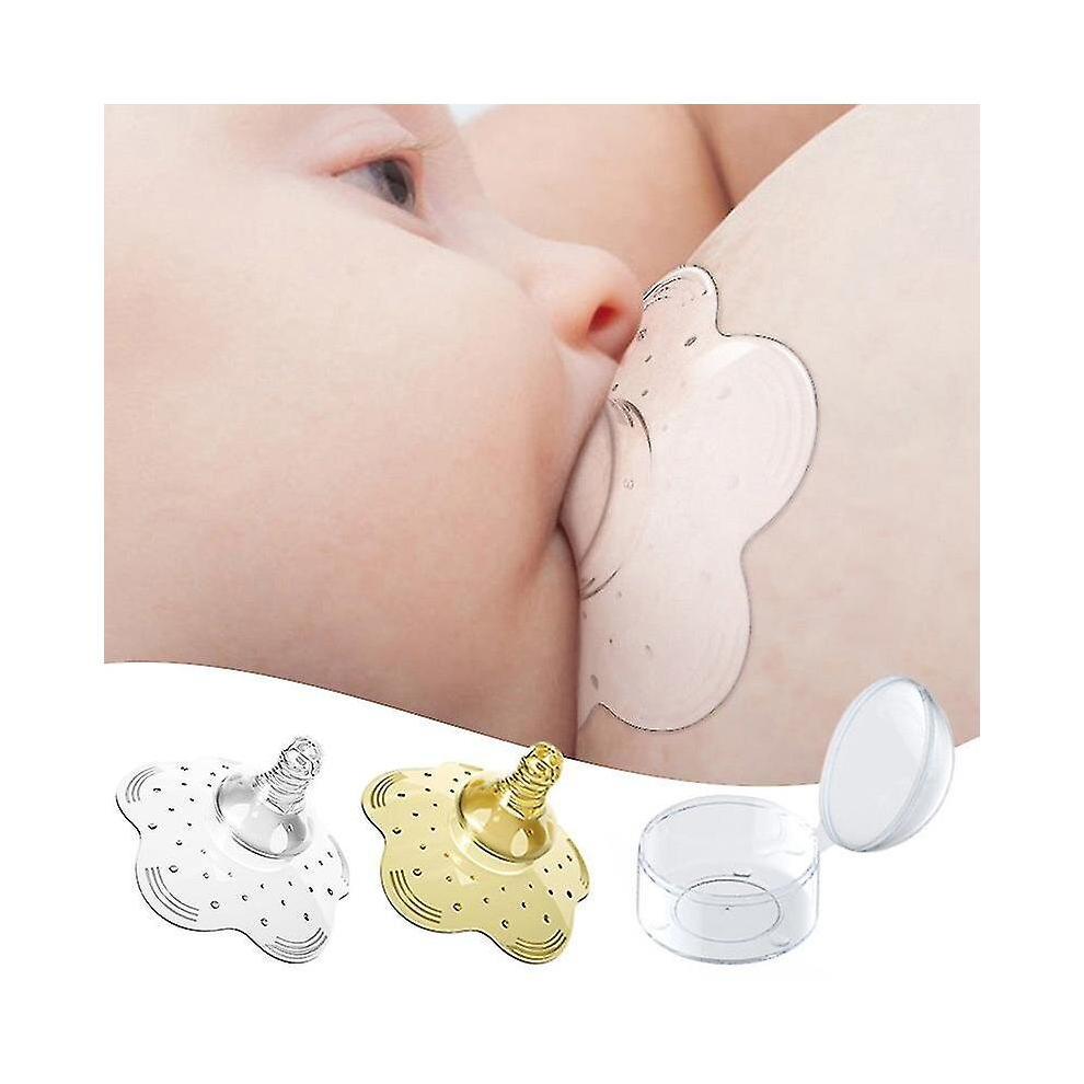 (Yellow) Silicone Nipple Protector Breastfeeding Mother Protection Shields Milk Cover Popular Yellow