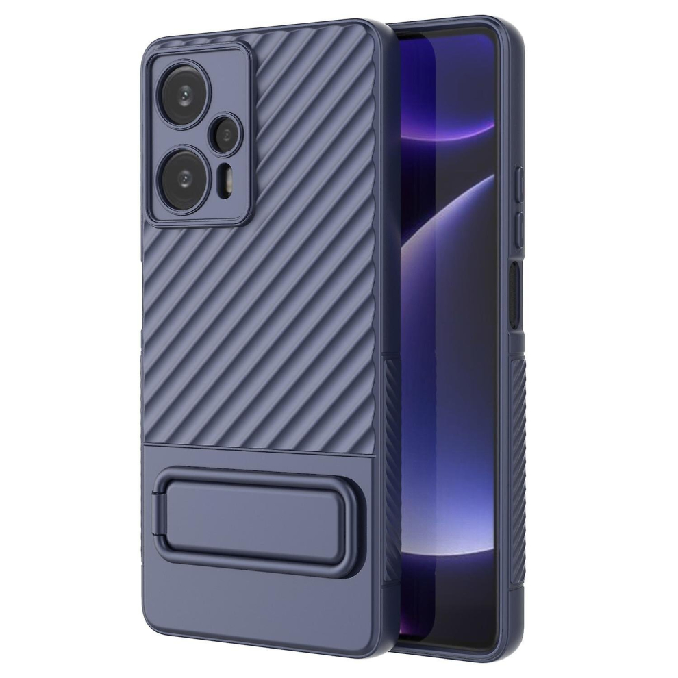 For Xiaomi Redmi Note 12 Turbo/Poco F5 5G Skin-Touch Phone Cover Soft Tpu Case With Kickstand 9317312091840