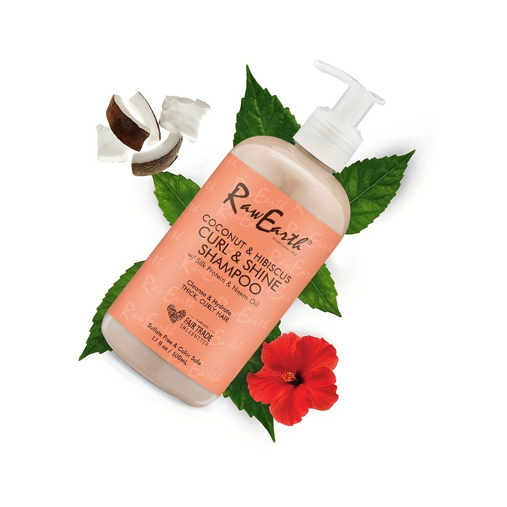 Multicoloured Coconut & Hibiscus Shampoo Conditioner Styling Smoothie Lotion Hair Care Product With Coconut And Hibiscus With Shea Butter And Coconut