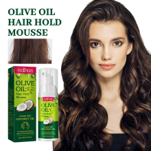 Olive Hair Hold Mousse Curly Portable Hair Styling Mousse Hair Styling Product For Women And Men