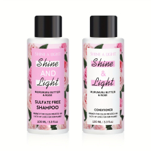 2 Count Murumuru Butter And Rose Shampoo & Conditioner For Treated Hair Shampoo And Conditioner Silicone Paraben And Vegan 3 3oz