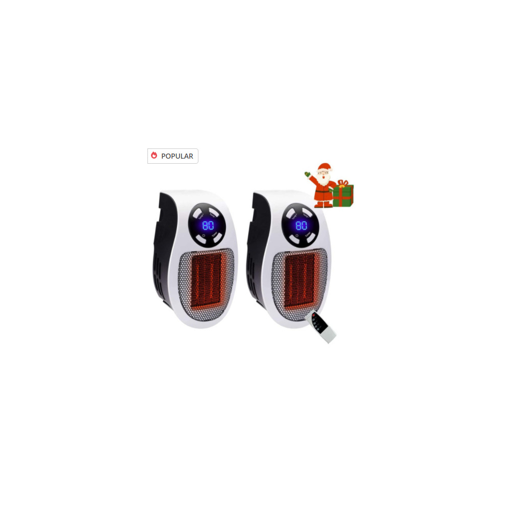 (without Remote Control) Portable Plug In Electric Heater Timer LED Display