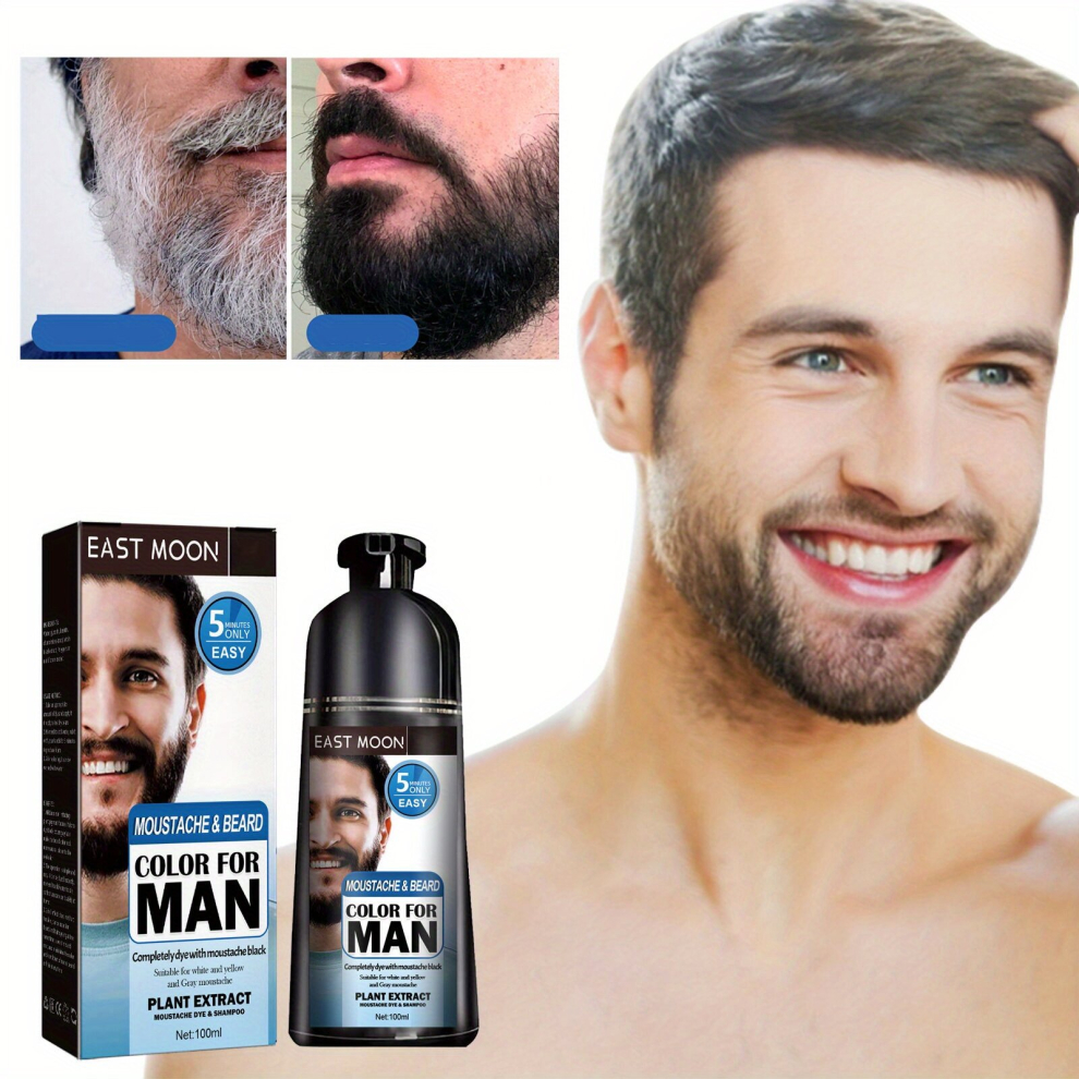 Multicoloured Beard Coloring For Men Halloween Dyeing Agent Whisker Dyeing Cream Darkening Beard Wash Non Irritating Easy To Mens Beard Dyeing Agent