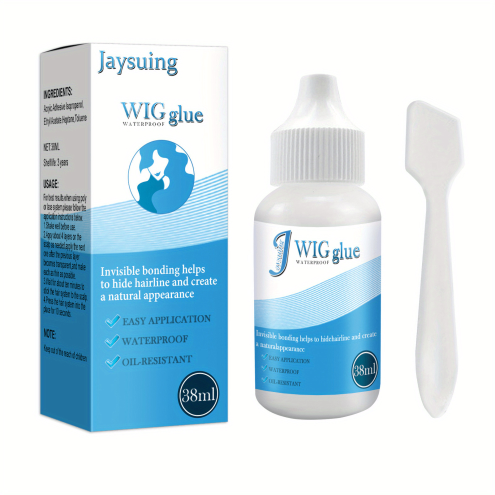 Unisex Multicoloured 38Ml Waterproof Glue For Hair Wig Glue For Lace Front Wig Toupee Closure Hair Extension And Remover Bonding Adhesive Glue