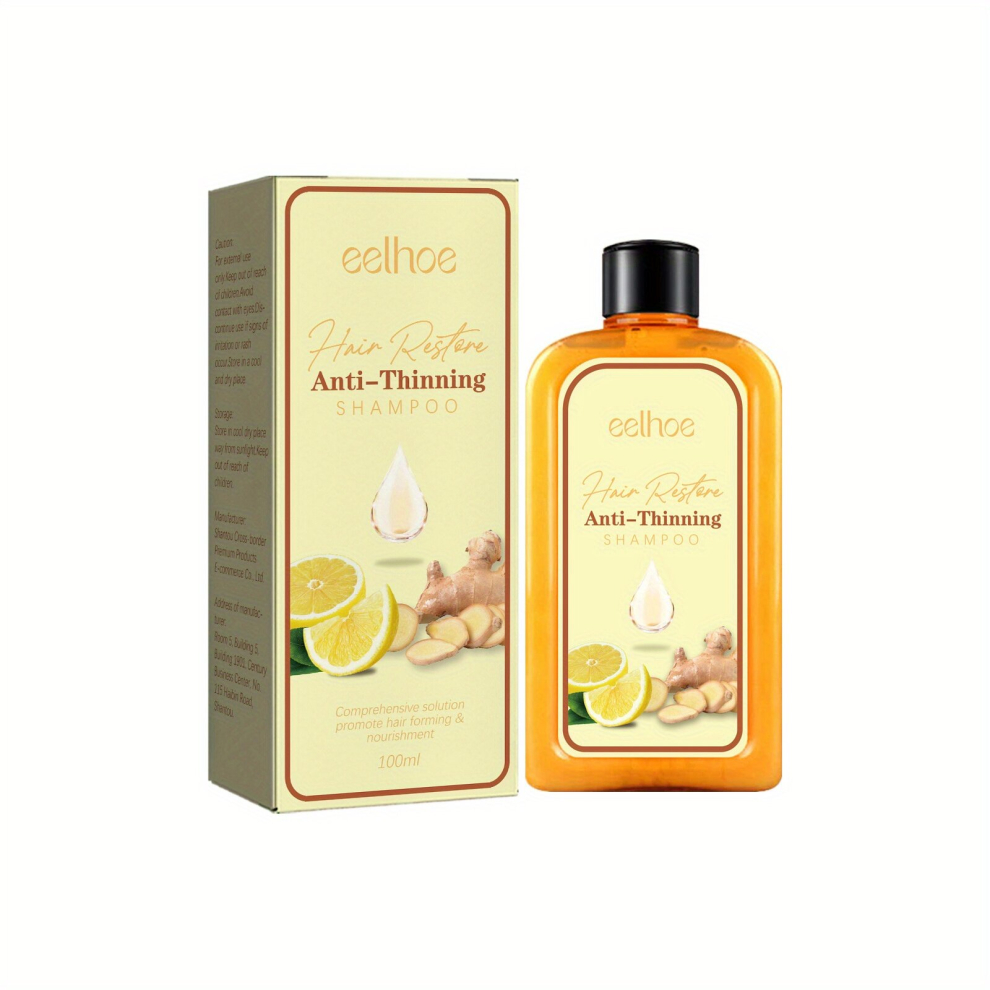 100ml Hair Care Shampoo Ginger Hair Care Shampoo For Women Men Healthy Hair Penetrates Root To Tip