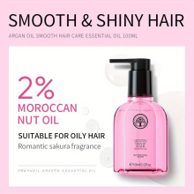 100ml Morocco Argan Hair Essential Sakura Hair Serum Repair Split Ends Moisturize Dry Damaged Hair Smoothing Hair