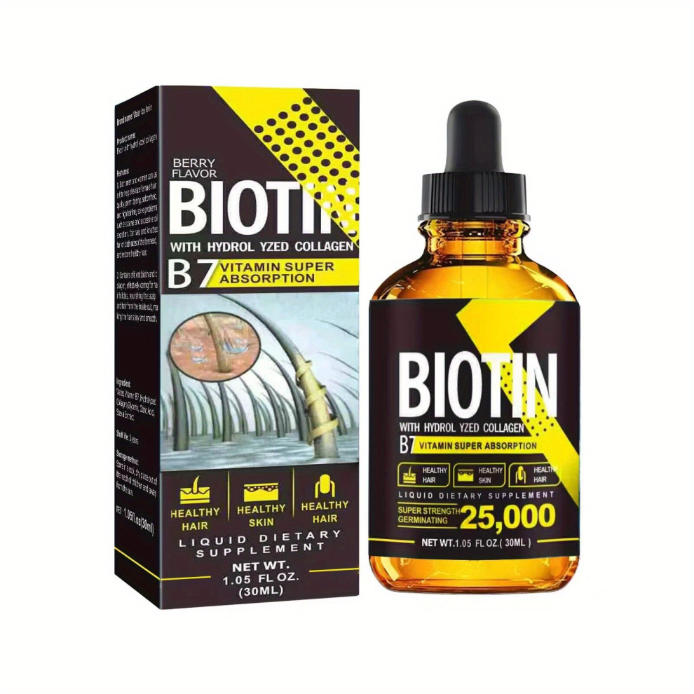 Biotin & Collagen B7 Hair Care Essential For Repairing Broken Hair Dense Hair Essential Healthy Hair Penetrates Root To Tip