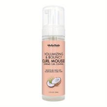 Curl Mousse For Frizz Control Coconut And Hibiscus With Shea Butter Curl Mousse Hair Styling Mousse