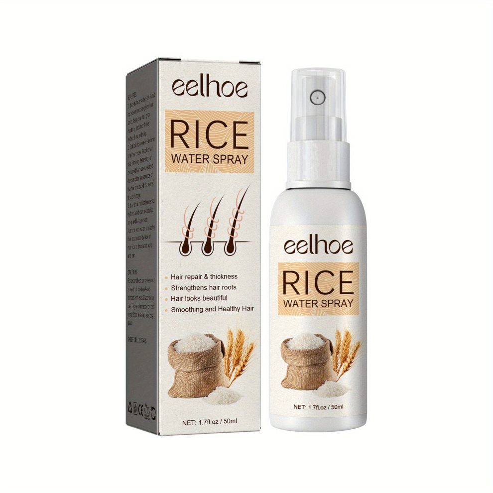 Rice Water Hair Spray Rice Water Hair Care Conditioner Repairs Damaged Dry Hair Healthy Hair Penetrates Root To Tip Multicoloured