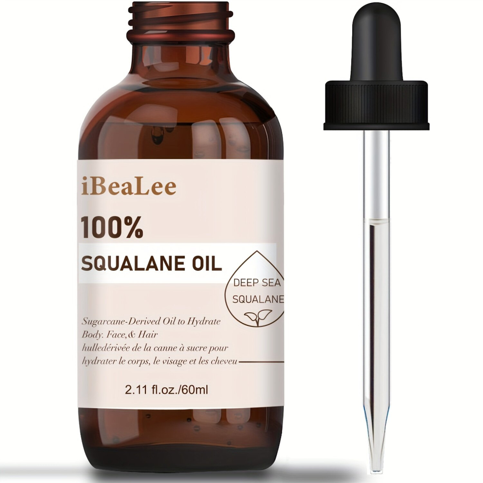 Multicoloured 60Ml Squalane Hair Essential 100 Pure Squalane For Skin Care & For Hair Smooth & Submissive Pure Squalane Essential Oils