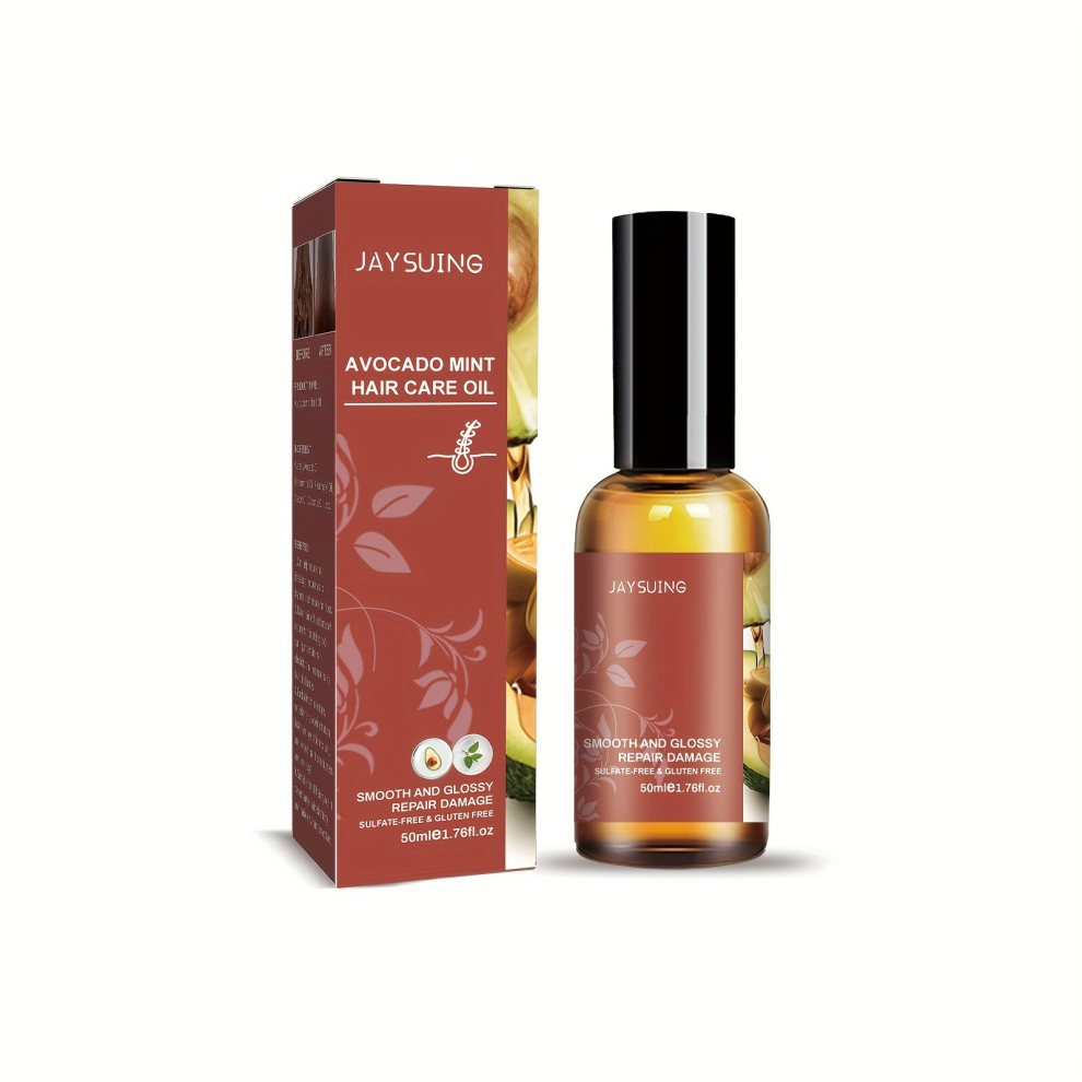 Avocado Mint Hair Care Dense Hair Care Essential Oli Repairing Damaged Dry Hair Smoothing And Moisturizing Hair Care