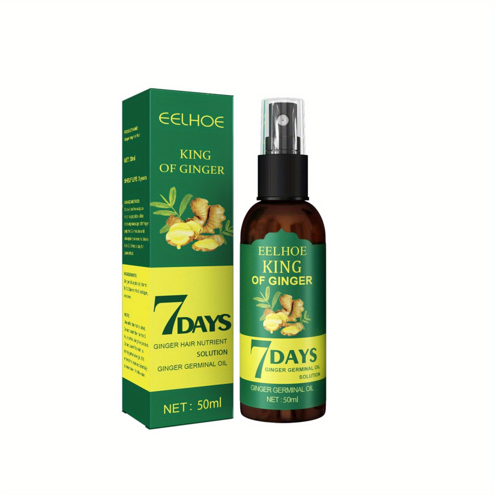 Multicoloured 30Ml Ginger Hair Care Essential Serum Strengthens Roots Revitalizes Hair Health Penetrates To Tip For Both Men And Women