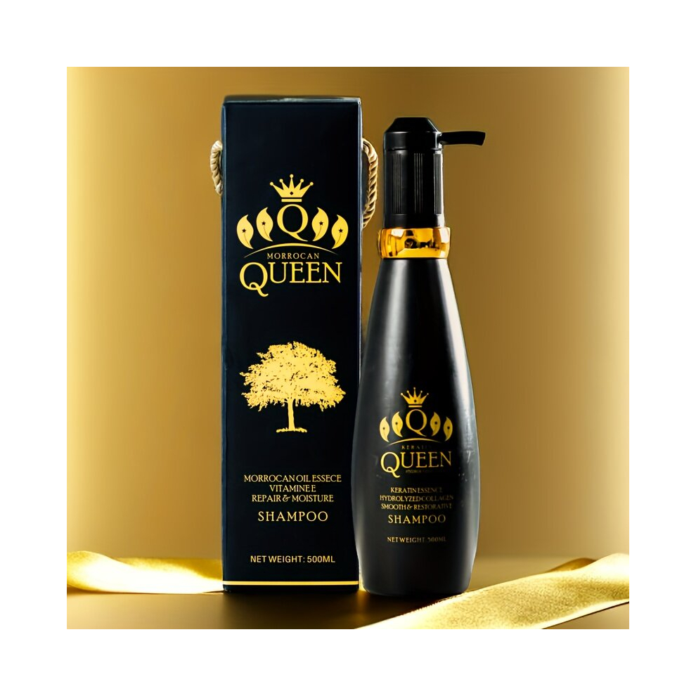 Multicoloured 500Ml Morocco Queen Shampoo Conditioner Anti Frizz Hydrating Care Shampoo Conditioner Deep Moisturizing Damaged And Dry Hair