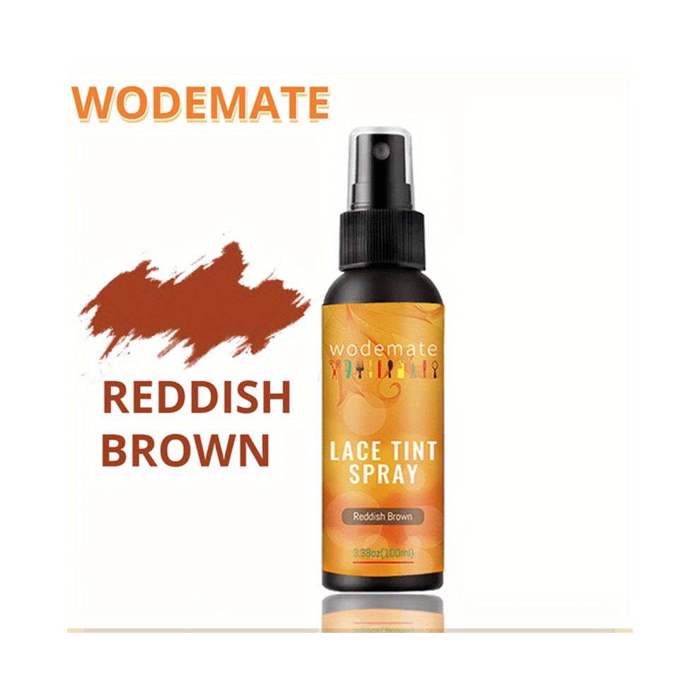 Multicoloured 100Ml Lace Tint Spray For Lace Wigs Dark Brown Middle Brown Light Brown Lace Tint Spray For Closures Wigs And Closure Front