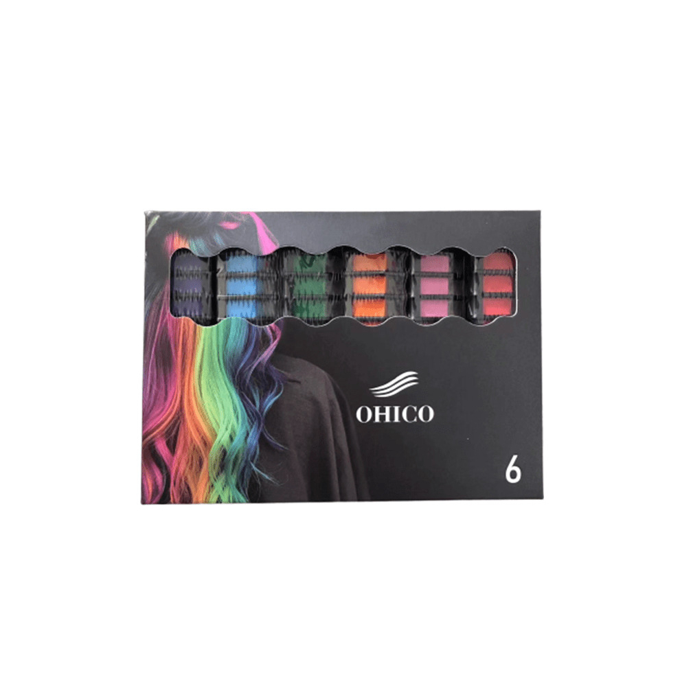 Multicoloured Washable Hair Chalk Comb 6 And 10 Colors Temporary Hair Hair Dye Chalk Pens For Halloween Party Cosplay